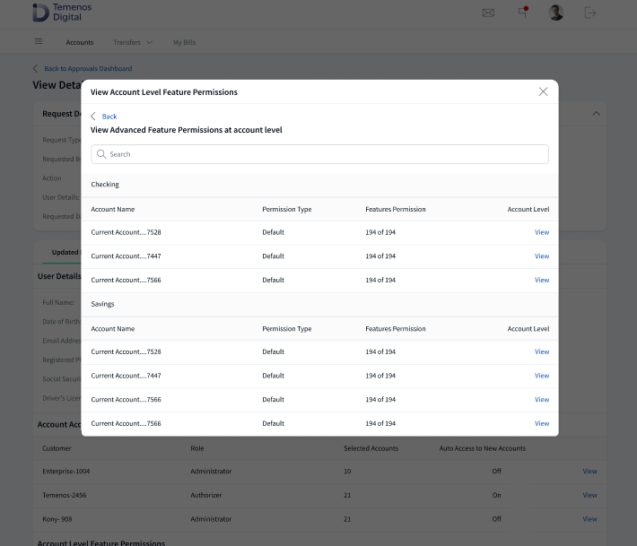 Account Level Advanced Features